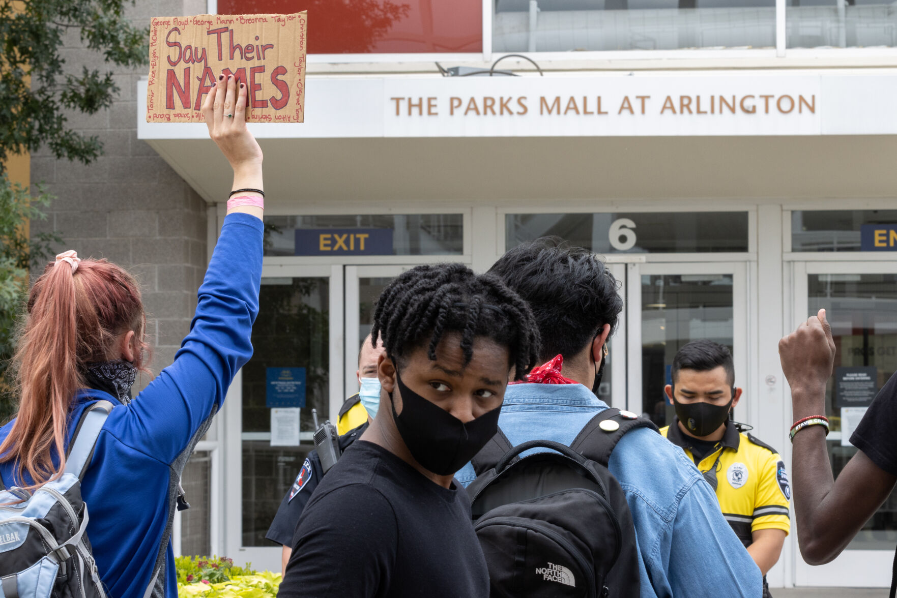 Photos: Protesters kneel for Black Lives Matter movement inside The Parks Mall at Arlington